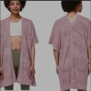 lululemon athletica Dusty Rose Open-Front Knit Cardigan